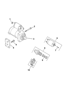Efi Engine Starting System Diagram and Parts List for 465 4X4-EFI-1H318G-Before-37AMD710 Cub Cadet Lawn Tractor Accessories
